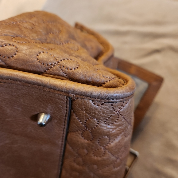 RARE! Anya Hindmarch London Luxe Satchel Handbag in Camel Leather - Picture 8 of 16